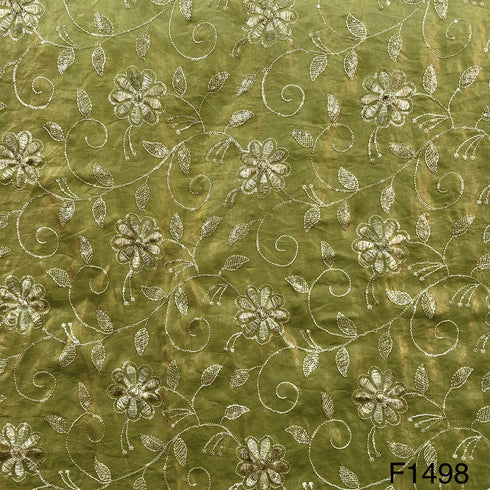 Thread Sequins Embroidered Jimmy Choo Fabric-F1498