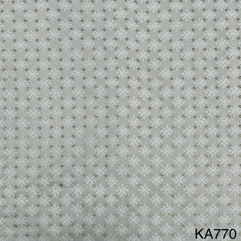 Chikankari Rayon Fabric-KA770