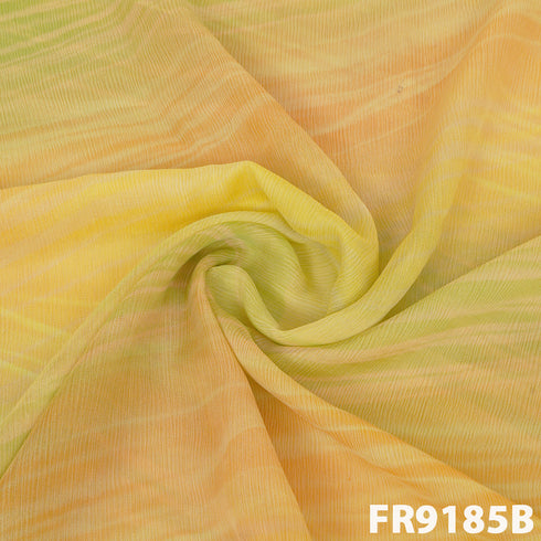 Printed Pure Chinon Fabric-FR9185