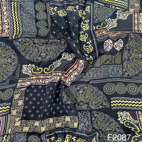 Printed Crepe fabric-F2087