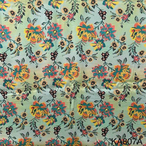 Printed Modal Satin Fabric-KA807