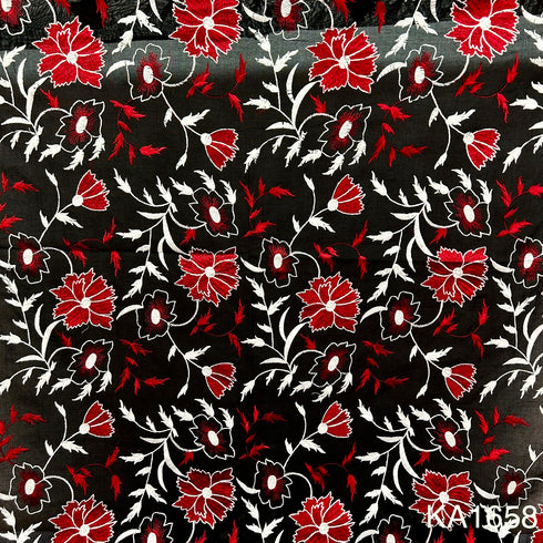 Embroidered Cotton Fabric-KA1658