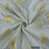 Dyeable Pure Embroidered Zari Georgette Fabric-KA560