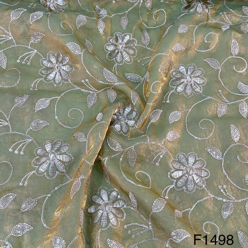 Thread Sequins Embroidered Jimmy Choo Fabric-F1498