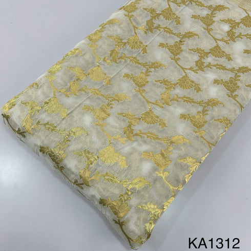 Dyeable Banarasi Georgette Fabric-KA1312