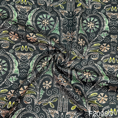 Printed Glaze Cotton Fabric-F2098