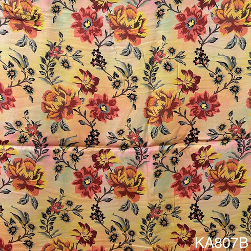 Printed Modal Satin Fabric-KA807