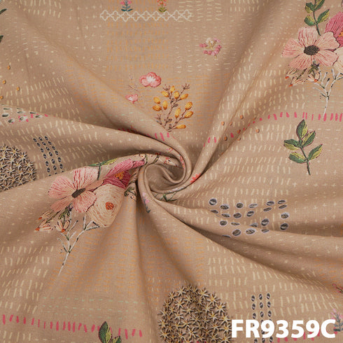 Printed Lawn cotton Fabric-FR9359