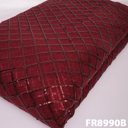 Sequins Net Fabric-FR8990