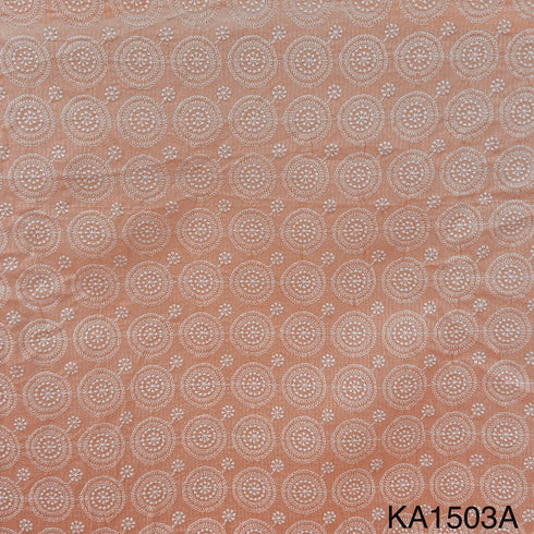 Embroidered Kota Cotton Fabric-KA1503
