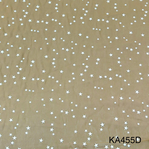 RUBBER Print Georgette Fabric-KA455