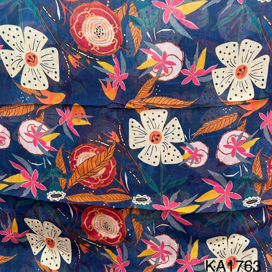 Printed Chinon Fabric - KA1763