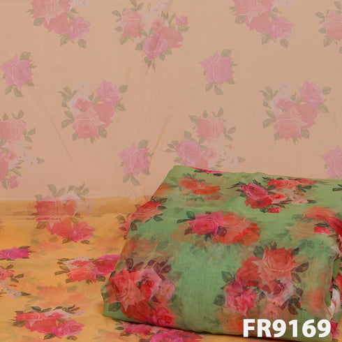 Printed Organza Fabric-FR9169