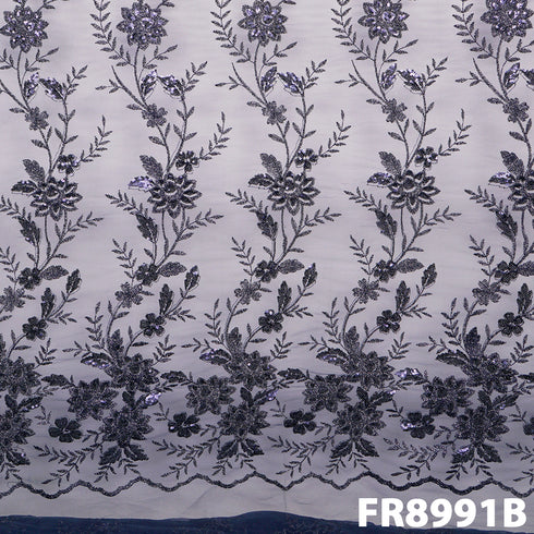 Zari Sequins Net Fabric - FR8991
