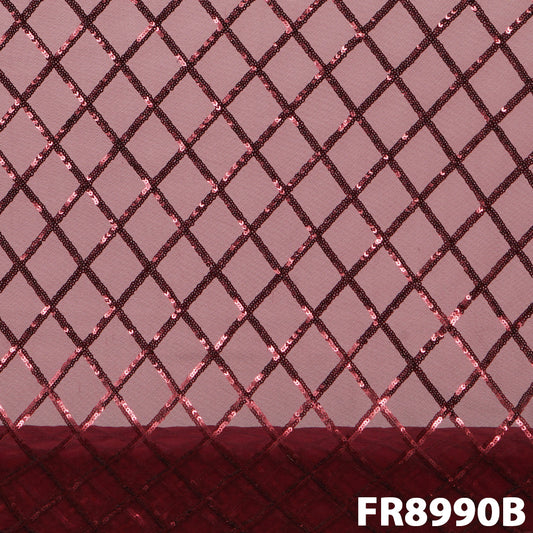 Sequins Net Fabric-FR8990
