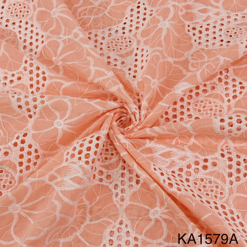 Embroidered Cotton Fabric-KA1579