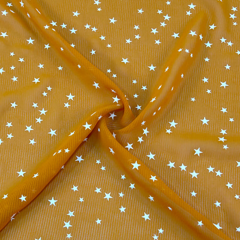 RUBBER Print Georgette Fabric-KA456