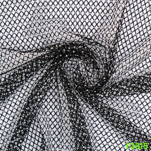Swarovski Work Lycra Net Fabric-F3615