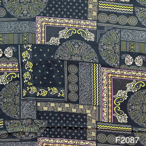 Printed Crepe fabric-F2087