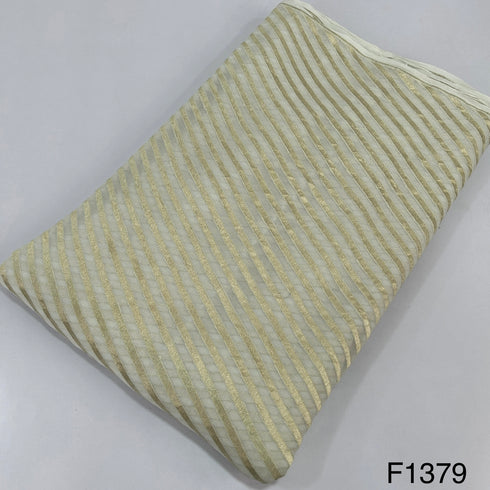 Dyeable Pure Banarasi Georgette Fabric - F1379