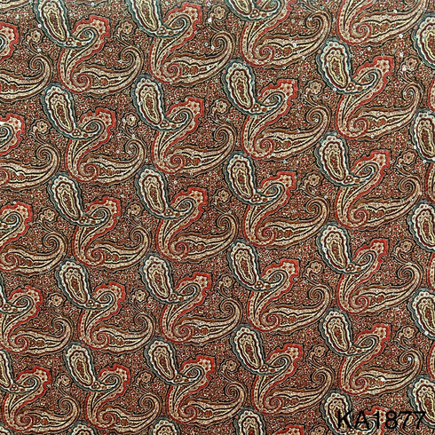 Printed Sequins Georgette Fabric-KA1877