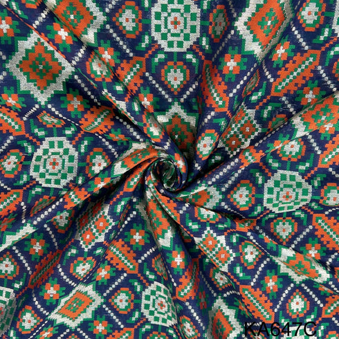 Banarasi Silk Brocade Fabric-KA647