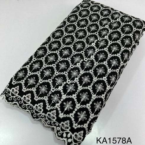 Embroidered Cotton Fabric-KA1578