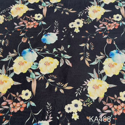 Printed Velvet Fabric-KA488