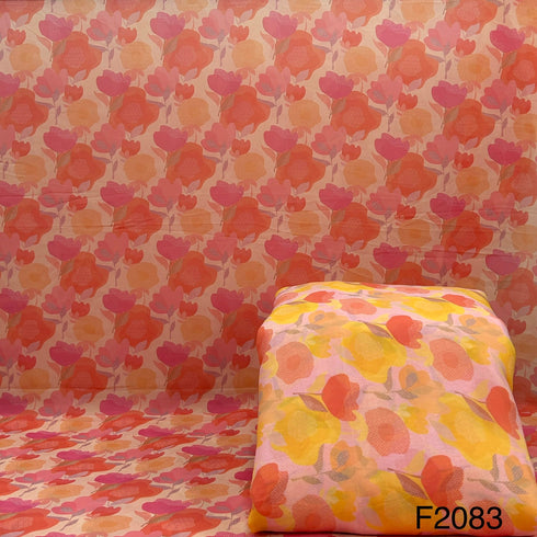Printed Georgette fabric-F2083