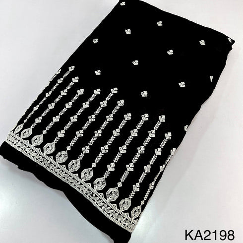 Embroidered Sequins Chinon Fabric-KA2198