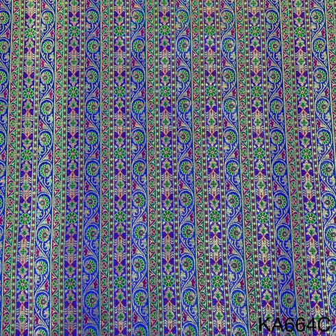 Banarasi Silk Brocade Fabric-KA664
