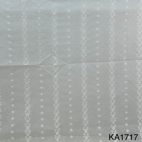Embroidered Kota Cotton Fabric-KA1717
