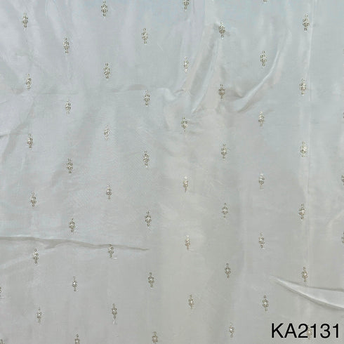 Dyeable Sequins Buti Opara Silk Fabric-KA2131