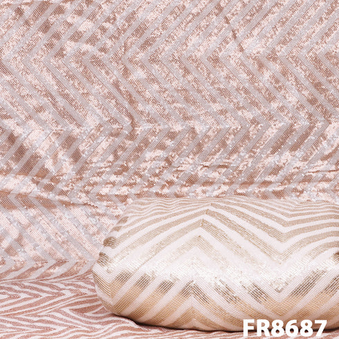 Dyeable Sequins Georgette Fabric-FR8687