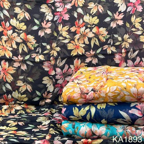 Printed Organza Fabric-KA1893