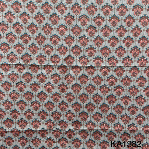 Printed Linen Cotton Fabric-KA1382