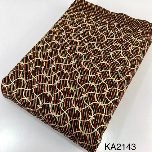 Printed Gota Patti Cotton Fabric-KA2143