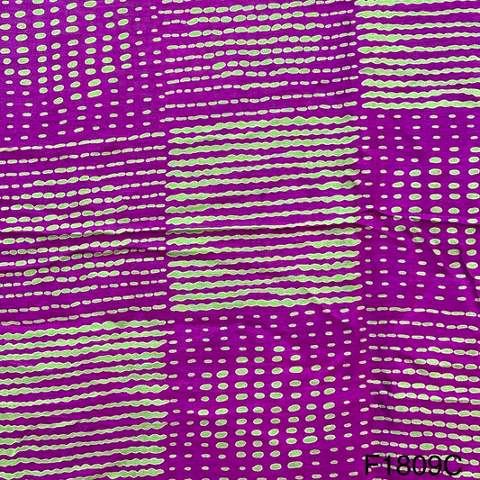 Printed Opara Silk Fabric-F1809