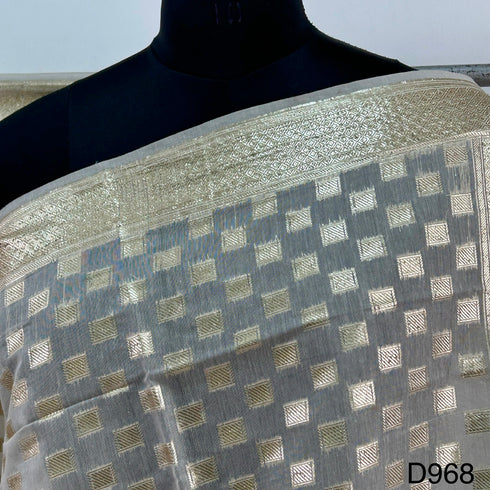 Dyeable Zari Chanderi Dupatta D-968