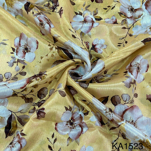 Printed Chinon Fabric-KA1523