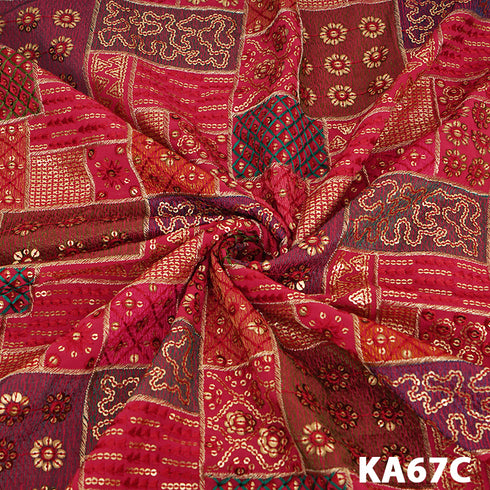 Heavy Embroidered Zari Sequins Georgette