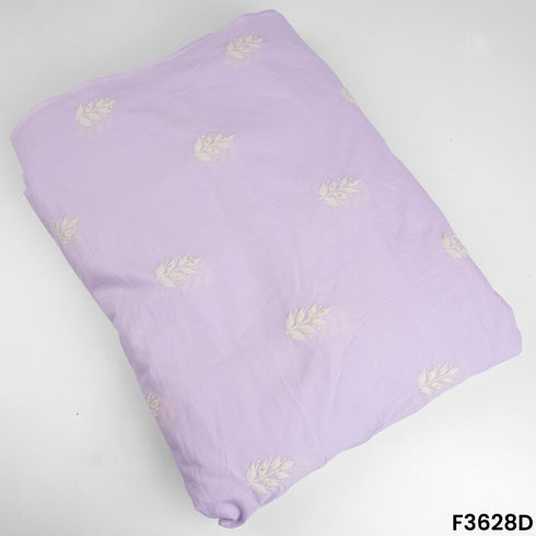 Thread Sequins Work Cambric Cotton Fabric-F3628