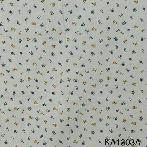 Floral Print Cotton Fabric-KA1303