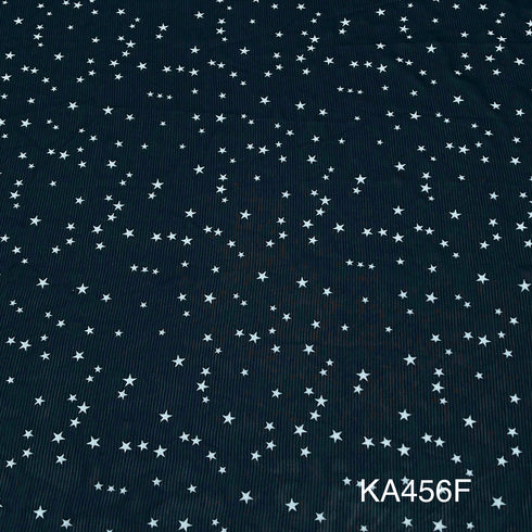 RUBBER Print Georgette Fabric-KA456