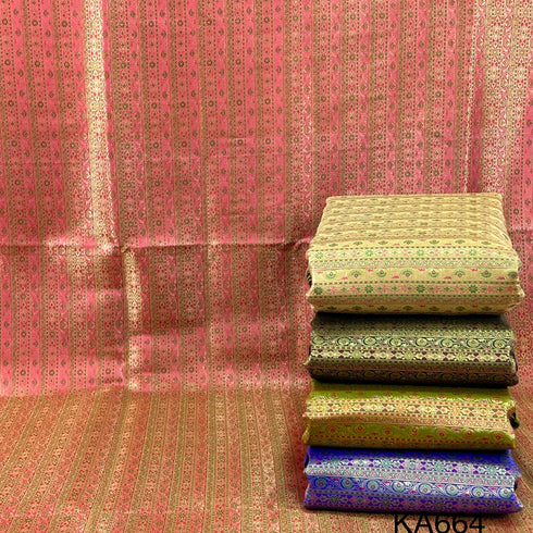 Banarasi Silk Brocade Fabric-KA664