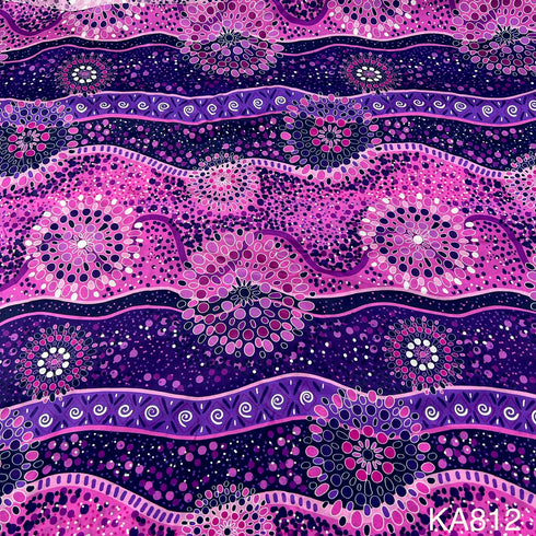 Printed viscose crepe Fabric-KA812