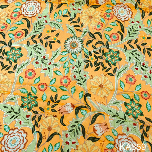 Printed Chinon Fabric-KA859