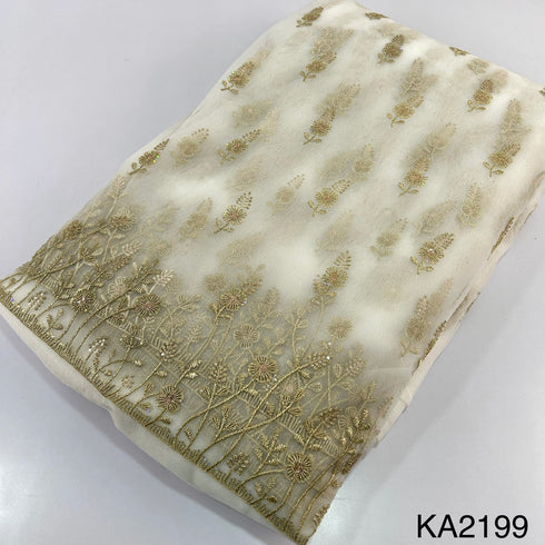 Zari Sequins Net Fabric-KA2199