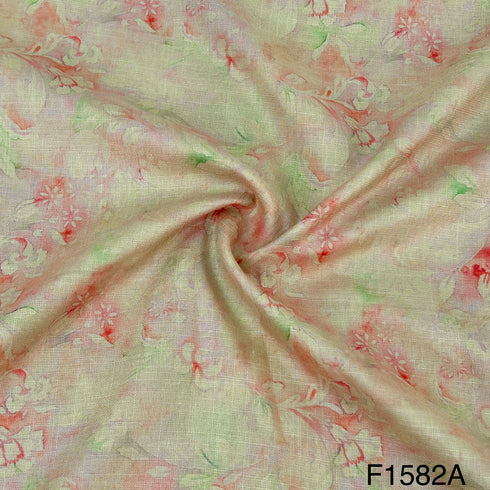 Printed Linen fabric-F1582