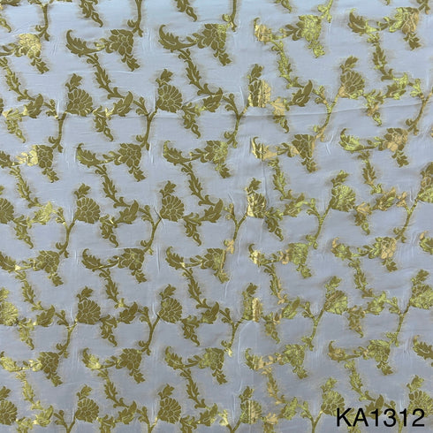 Dyeable Banarasi Georgette Fabric-KA1312